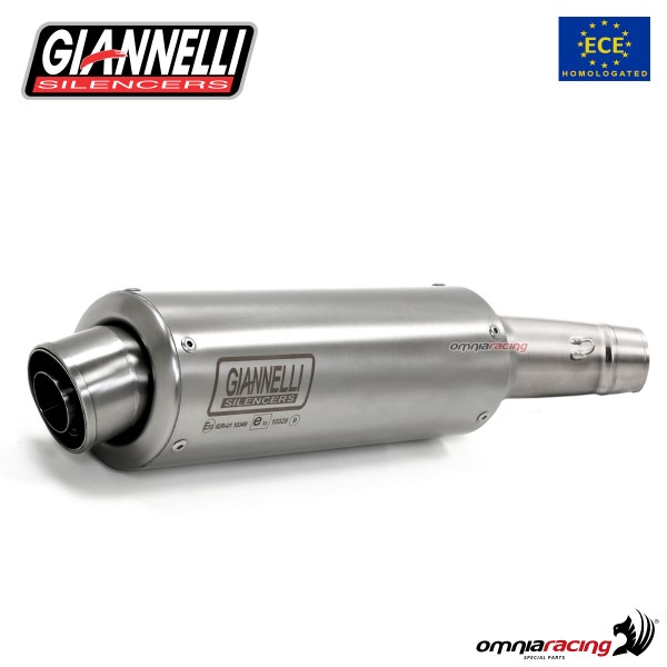 Giannelli Exhaust for Kawasaki Z900 2017>2019 silencer X-Pro in Inox street legal