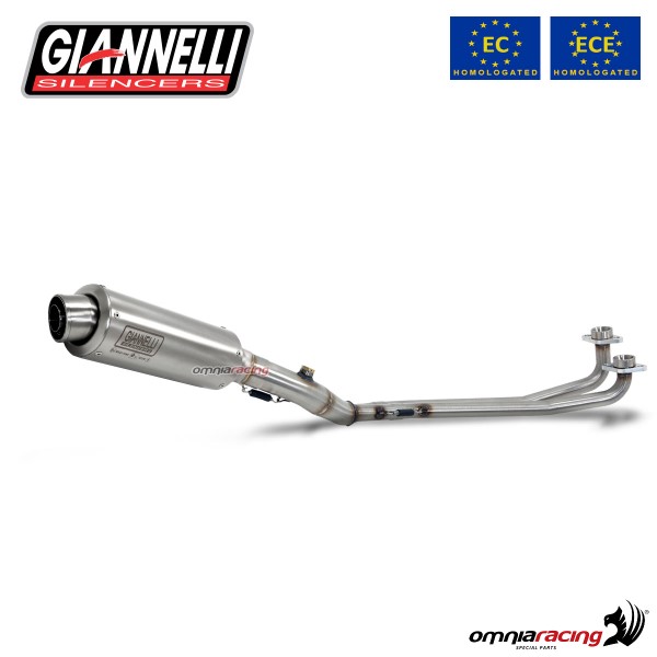 Impianto di scarico completo Giannelli per Yamaha T-Max 530 2017>2019 X-Pro in Inox omologato