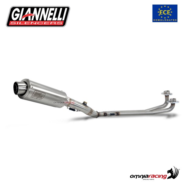 Impianto di scarico completo Giannelli per Yamaha T-Max 530 2017>2019 X-Pro in Inox omologato