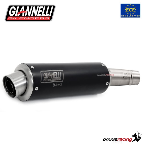 Giannelli Exhaust for Kawasaki Z900 2020> silencer Ipersport in black inox street legal