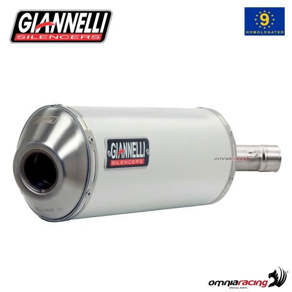 Giannelli Exhaust for Gilera Nexus 500 2003>2005 silencer Maxi Oval in aluminum street legal