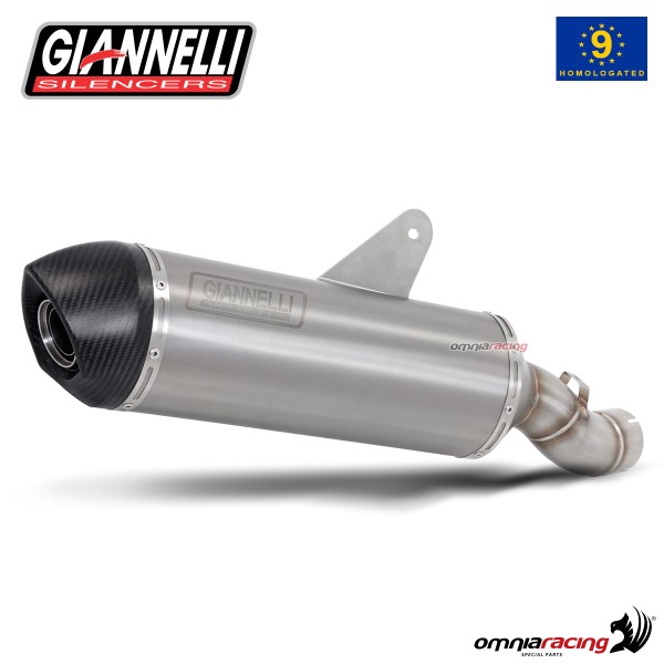 Giannelli Exhaust for Yamaha X-Max 400 2013>2016 silencer Maxi Oval in titanium street legal