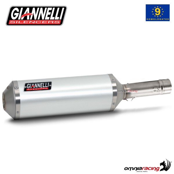 Giannelli Exhaust for Kawasaki ZX6R 2009>2016 silencer Ipersport in aluminum street legal
