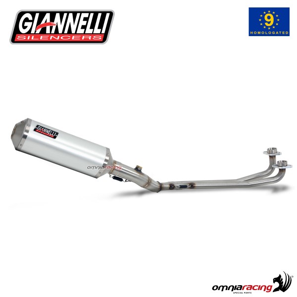 Impianto di scarico completo Giannelli per Yamaha T-Max 500 2008>2011 Ipersport alluminio omologato