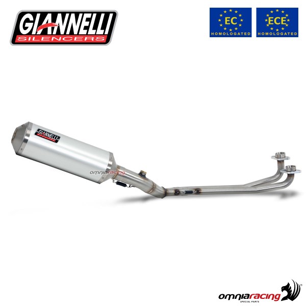 Impianto di scarico completo Giannelli per Yamaha T-Max 560 2020>2021 Ipersport alluminio omologato