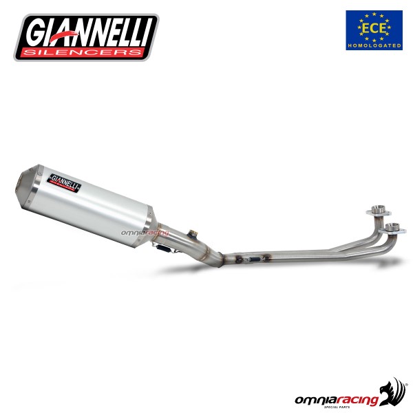 Impianto di scarico completo Giannelli per Yamaha T-Max 530 2017>2019 Ipersport alluminio omologato