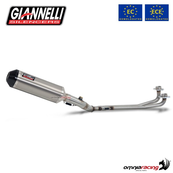Impianto di scarico completo Giannelli per Yamaha T-Max 530 2017>2019 Ipersport in titanio omologato