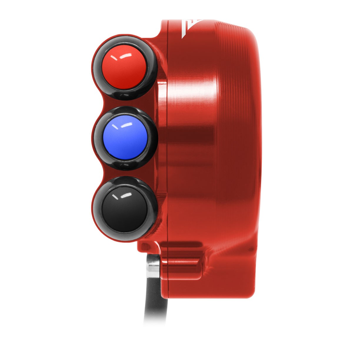 JetPrime Red throttle control with handlebar switch Aprilia RSV4/RF/RR 2017-2020
