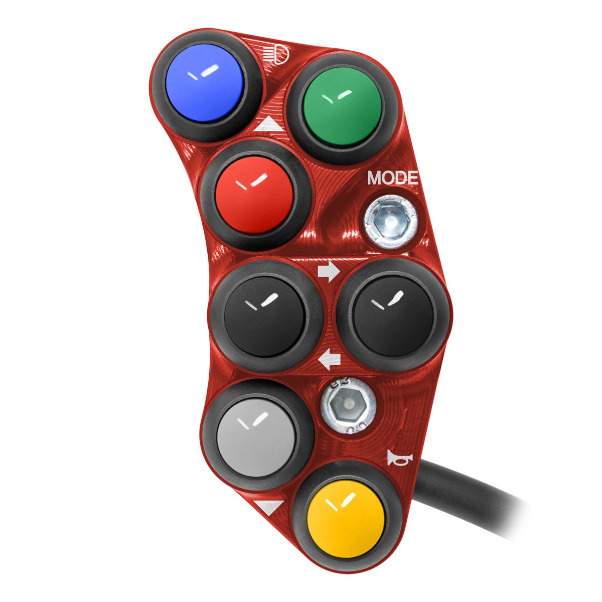 JetPrime Road Left Red handlebar switch Ducati Streetfighter V4/S/SP 2020-2024
