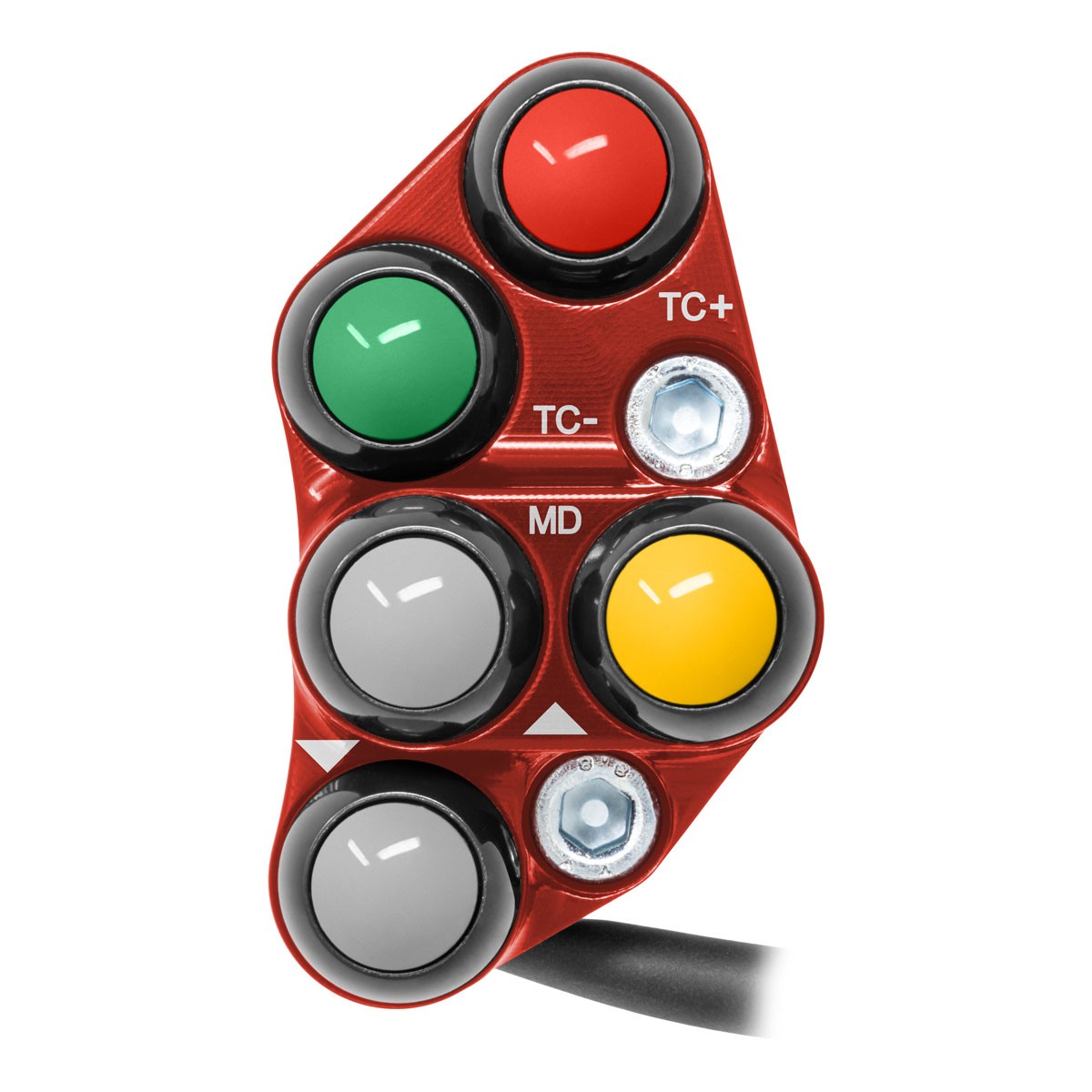 JetPrime Racing Left Red handlebar switch Aprilia RSV4/R 1000 2009-2010