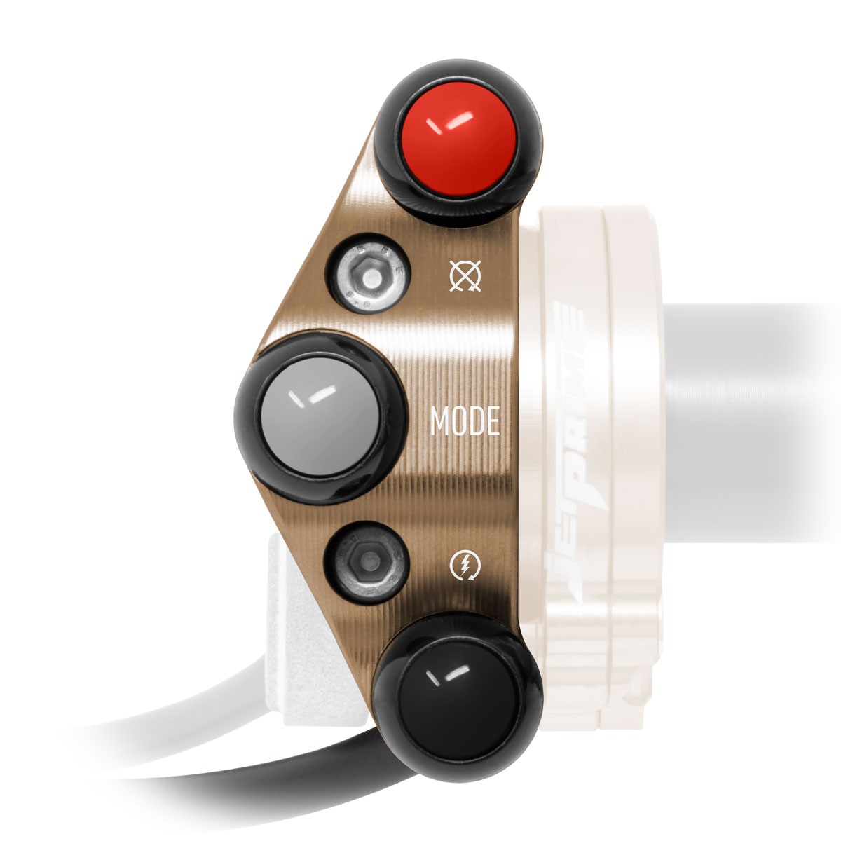 JetPrime Bronze push-button for quick throttle control BMW S1000RR 2015-2026