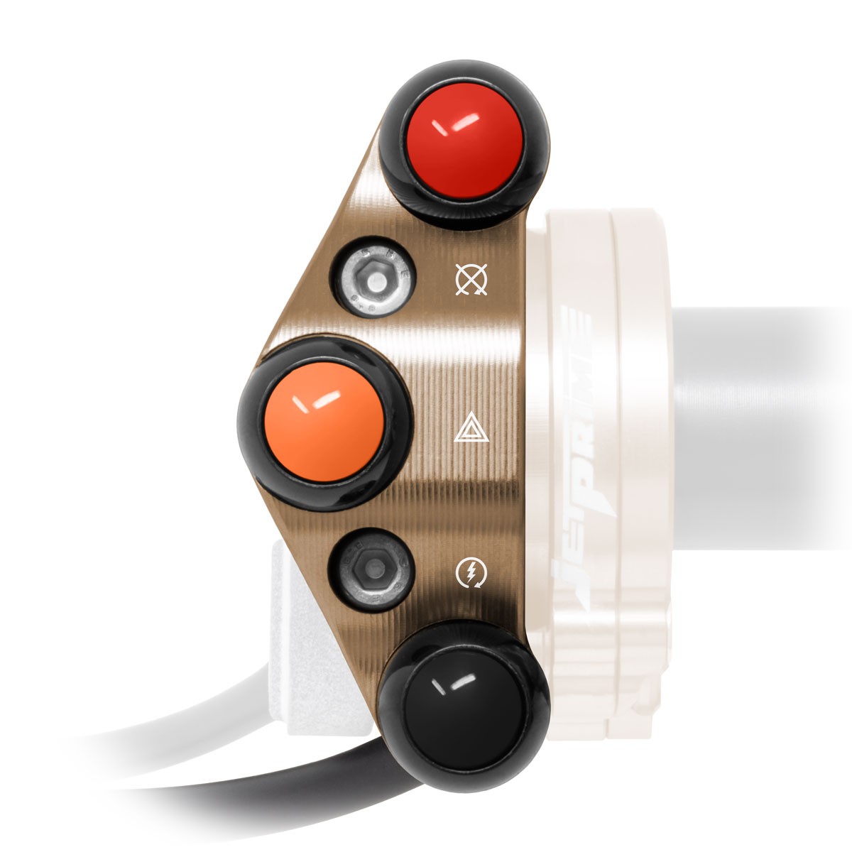 JetPrime Bronze push-button for quick throttle control Triumph Trident 800 2026