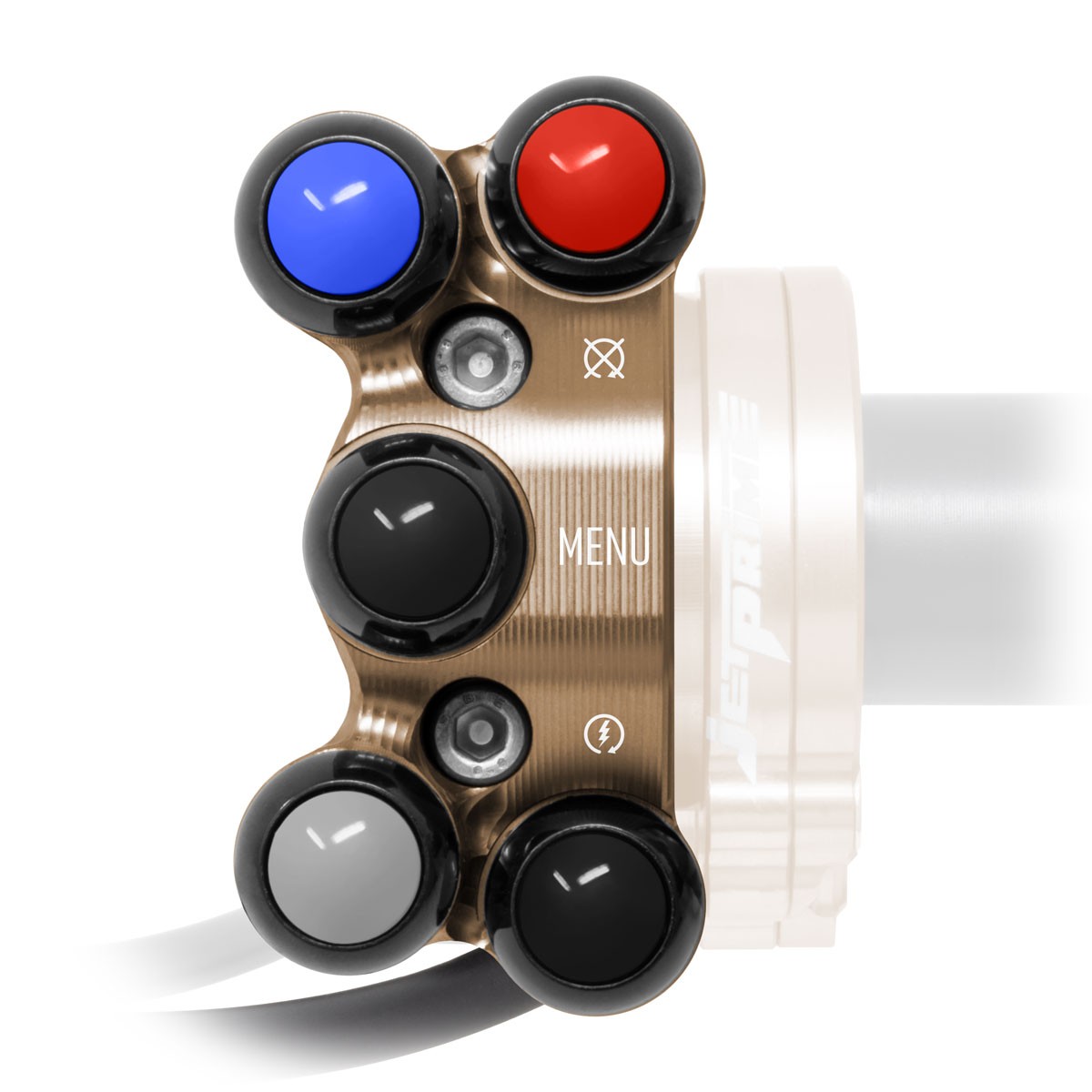 JetPrime Bronze push-button for quick throttle control Yamaha MT10 2022-2024