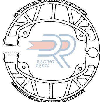 Coppia ceppi DR Racing posteriori Piaggio Skipper 125LX 1996-1997