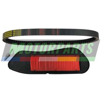Kit Tagliando Motorparts filtro aria/olio/candela/cinghia Yamaha Xmax 250 2007-2009