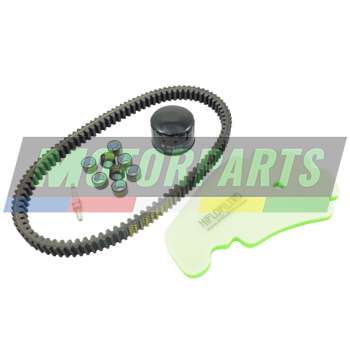 Motorparts Service Kit air filter/oil/spark plug/belt Gilera Fuoco 500 4V IE E3 LT 2013-2014