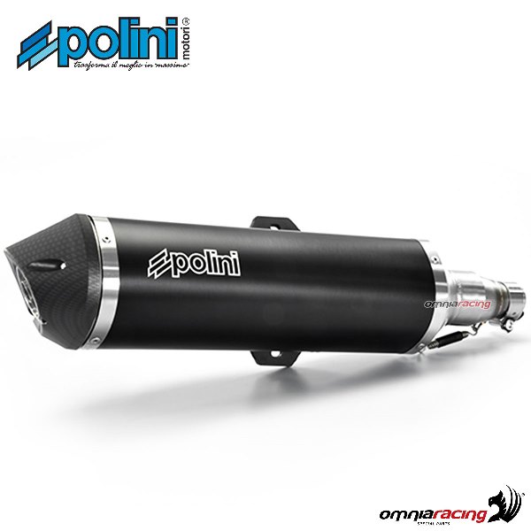 Marmitta completa Polini in acciaio per Piaggio MP3 500 Euro4 2017>