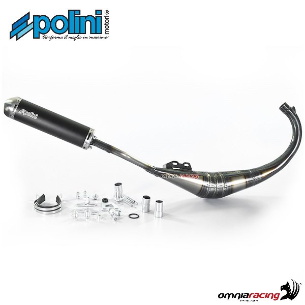 Polini marmitta bassa for race per Aprilia RS50 Minarelli AM6 2T