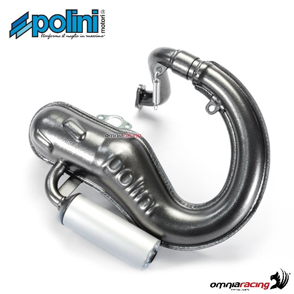 Marmitta completa Polini con silenziatore in alluminio per Vespa 50 Special
