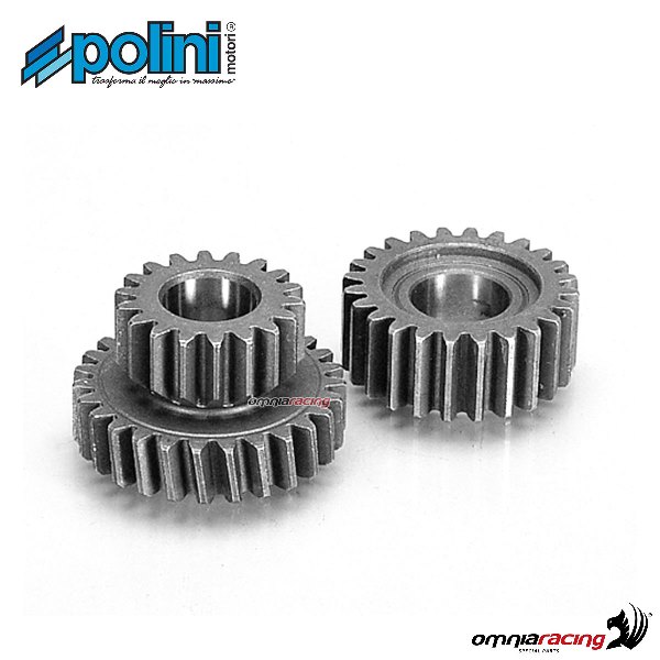 Ingranaggio allungato Polini dentatura Z=18-24 per Suzuki CP50