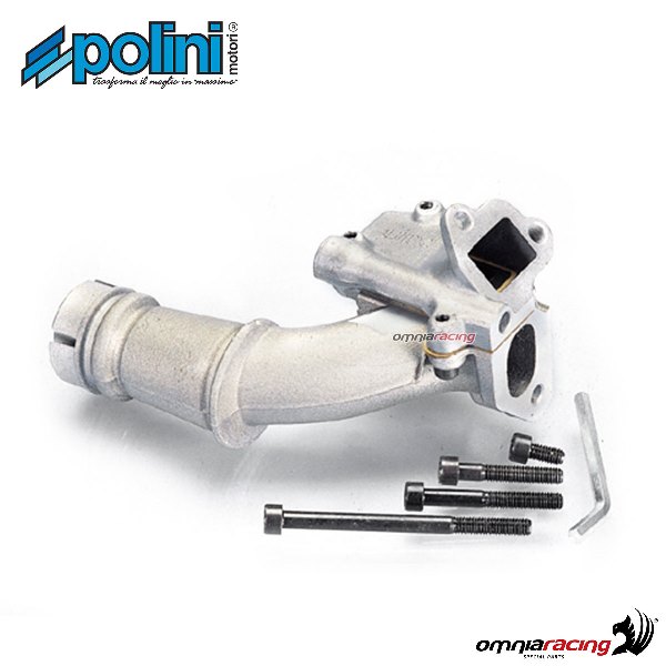 Collettore doppia aspirazione Polini lamellare D.19 per Vespa 125 Primavera /ET3