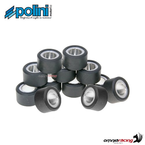 Rulli variatore Polini misura 25x11 peso 7,5 gr. kit da 12 rulli