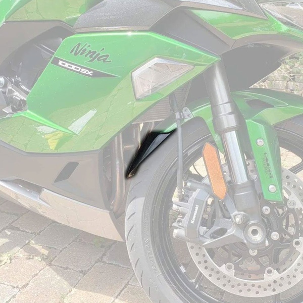 Estensione parafango anteriore Pyramid Nero opaco Kawasaki W400 2006-2009