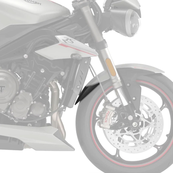 Estensione parafango anteriore Pyramid Nero opaco Triumph Street Triple 765 2017-2024
