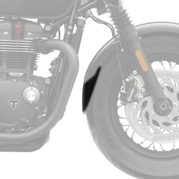 Estensione parafango anteriore Pyramid Nero opaco Triumph Bonneville Bobber 2017-2025