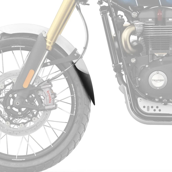Estensione parafango anteriore Pyramid Nero opaco Triumph Scrambler 1200 X 2024-2025