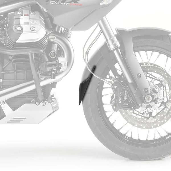 Estensione parafango anteriore Pyramid Nero opaco Moto Guzzi Stelvio 1200 8V 2008-2016
