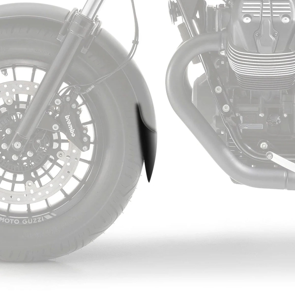 Estensione parafango anteriore Pyramid Nero opaco Moto Guzzi V9 Bobber 2016-2025