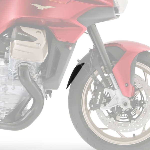 Estensione parafango anteriore Pyramid Nero opaco Moto Guzzi V100 Mandello 2022-2025
