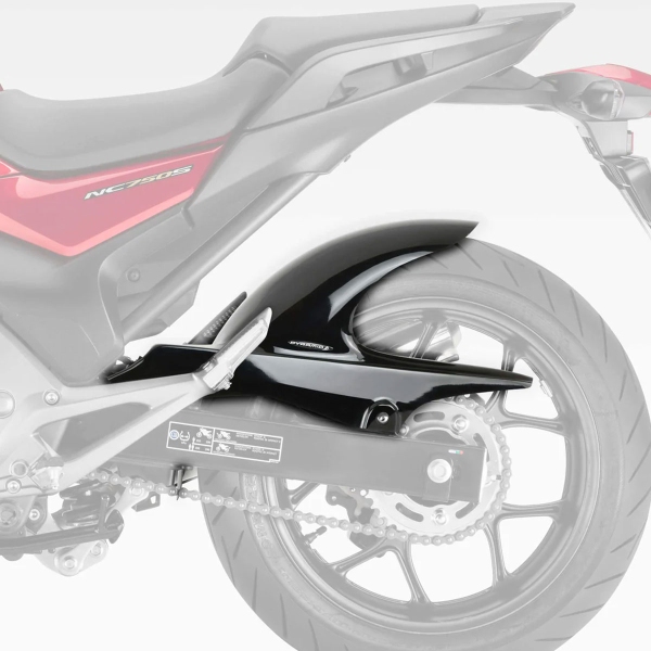 Pyramid Gloss Black Rear fender Honda NC700S 2012-2024