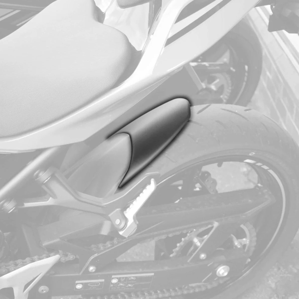 Estensione parafango posteriore Pyramid Nero opaco Kawasaki Ninja 400 2017-2024