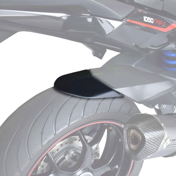 Pyramid Matte Black Rear fender extension Triumph Tiger 1050 Sport 2013-2024