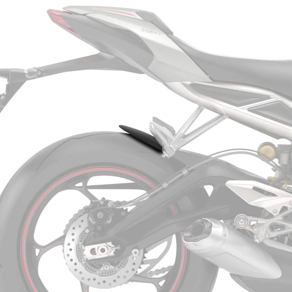 Estensione parafango posteriore Pyramid Nero opaco Triumph Street Triple 765 2017-2024