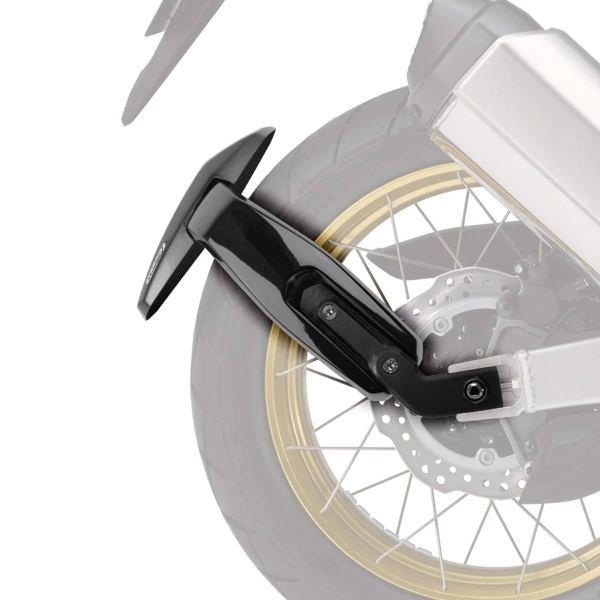 Pyramid Gloss Black Rear Spray Guards Honda Africa Twin 1000 2016-2019
