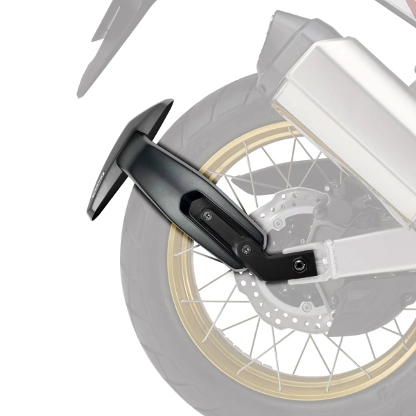 Pyramid Matte Black Rear Spray Guards Honda Africa Twin 1000 2016-2019