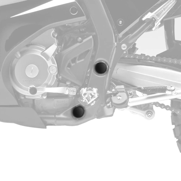 Pyramid Matte black frame and caps Honda CRF250 Rally 2017-2024