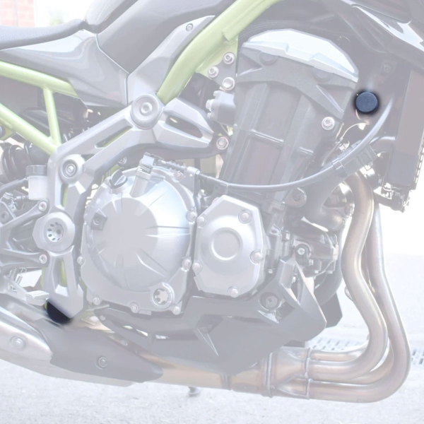 Pyramid Matte black frame and caps Kawasaki Z900 2017-2024