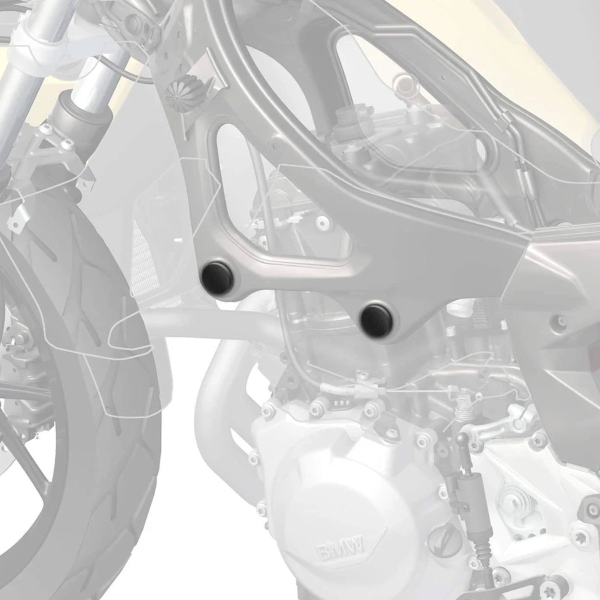 Pyramid Matte black frame and caps BMW F750GS 2018-2024