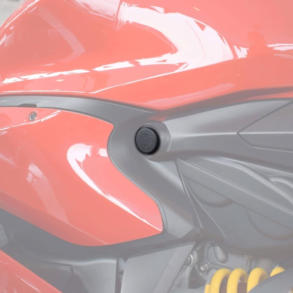 Pyramid Matte black frame and caps Ducati Panigale 899 2013-2015