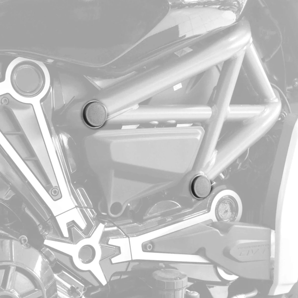 Pyramid Matte black frame and caps Ducati Xdiavel 2016-2024