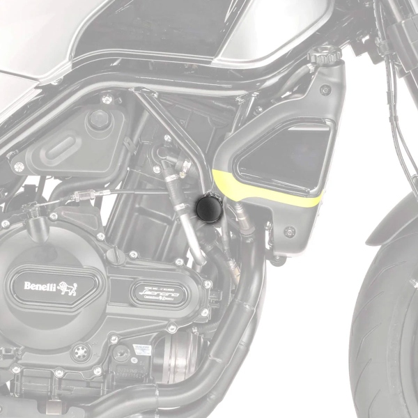 Pyramid Matte black frame and caps Benelli Leoncino 500 2015-2024