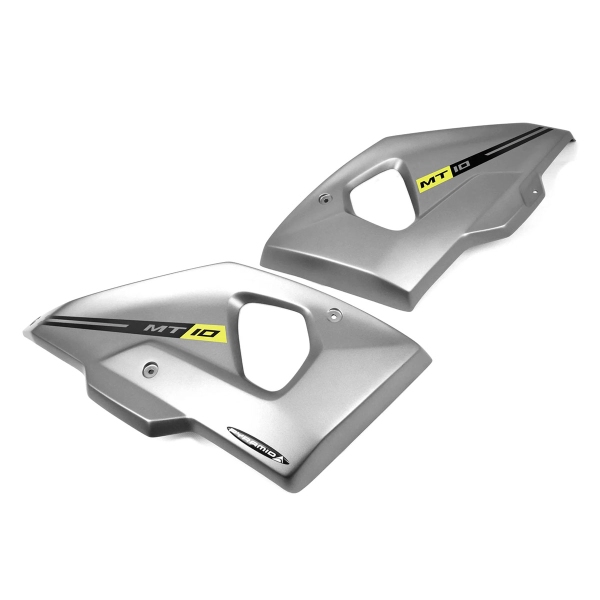 Pyramid Matte Metallic Grey Sport Fairing Panels Yamaha MT10 2016-2021