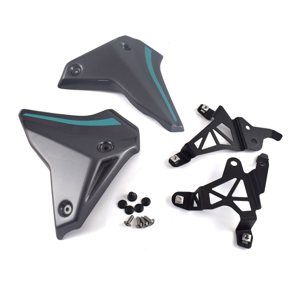Pyramid Midnight Cyan Front Infill Panels Yamaha MT09 2021-2025