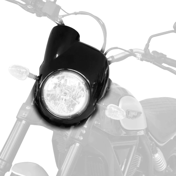 Cupolino Pyramid Nero lucido Ducati Scrambler Cafe Racer 2015-2024