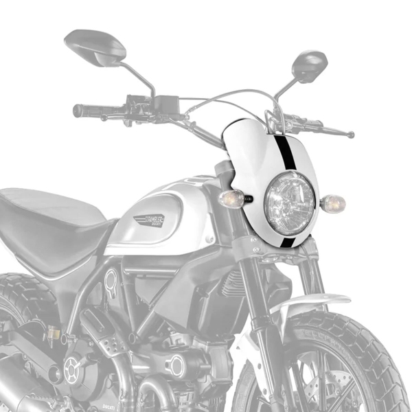 Cupolino Pyramid Bianco lucido Ducati Scrambler Classic 2015-2024