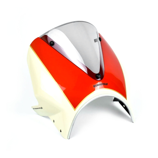 Cupolino Pyramid Bianco/Arancione Triumph Bonneville T100 2016-2025